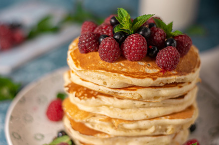 Fluffy american pancakes, a Background Photo by Stepanek Photography