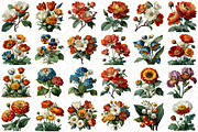 Watercolor Spring Flower Clipart, an Illustration by Black Bird Studio (Thumbnail 2 of 5)