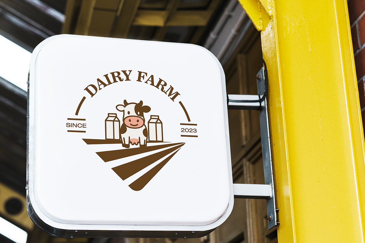 Modern Dairy Farm Logo Design, a Branding & Logo Template by YUDesignStore (Photo 1 of 8)