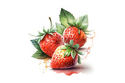 Fruit watercolor illustrations / 01, a Food Illustration by Graxaim Mock-up (Thumbnail 7 of 9)