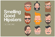 Smelling Good Hipsters, an Illustration by paulopivato (Thumbnail 1 of 3)
