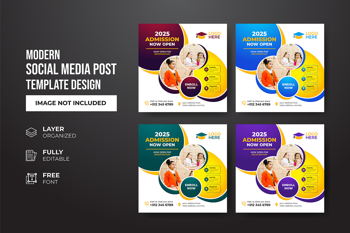 Social Media Post Template, a Social Media Template by gstudiovect21 (Photo 47 of 72)