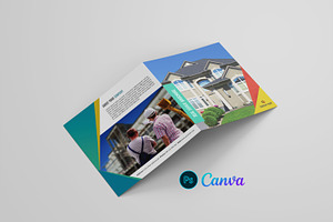 Real Estate Square Bifold Brochure
