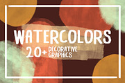20+ Isolated Watercolor Cliparts, a Decorative Illustration by UoaHH (Thumbnail 1 of 3)