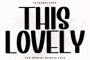This Lovely, a Sans Serif Font by FreshTypeINK (Thumbnail 1 of 8)