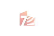 Letter Seven - Star Logo Template, a Branding & Logo Template by Graplick (Thumbnail 1 of 9)