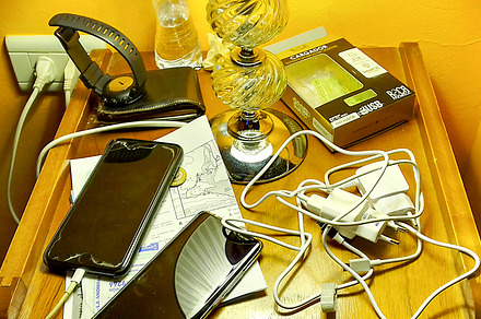 Accessories over bedroom desk, a Technology Photo by DanFLCreativo
