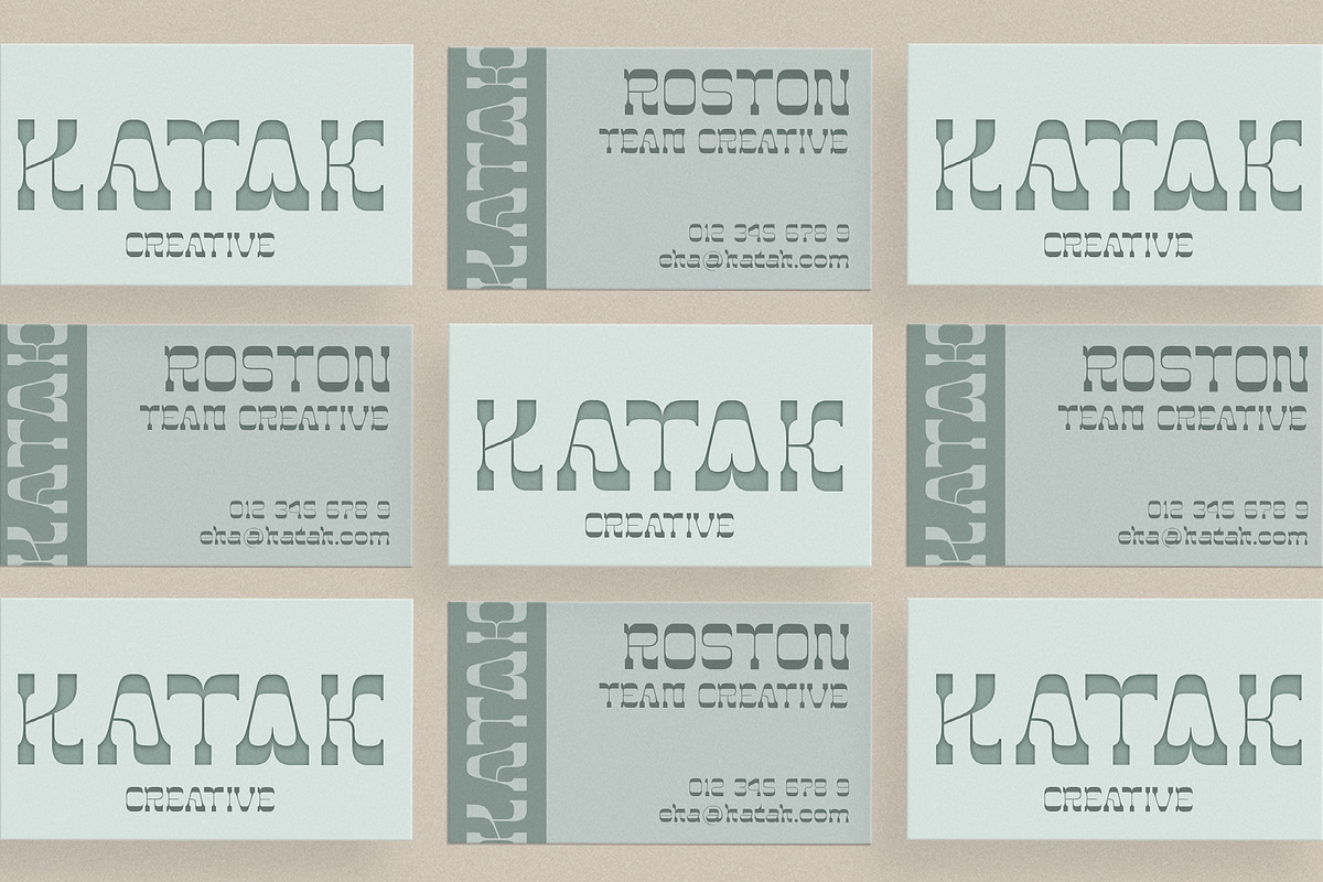 KAVINAS - Retro Display Font, a Font by Ekahermawan (Photo 6 of 13)
