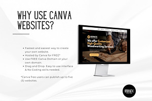 Woodworking Canva Website Template