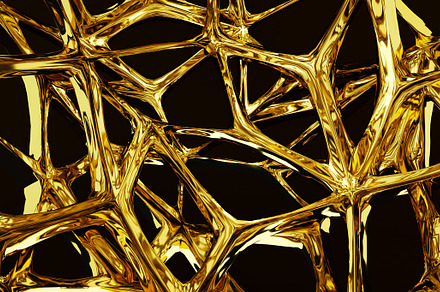bionic golden background, an Abstract Photo by Ales Munt