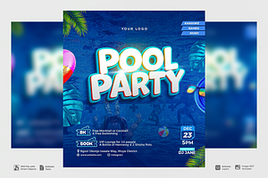 Pool Party PSD Flyer, a Flyer Template by SethDesign Studio
