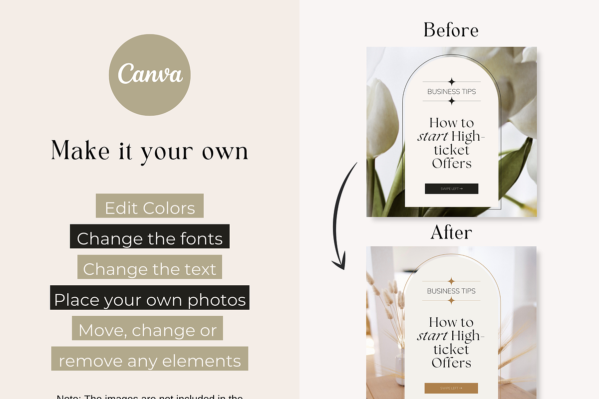 Instagram Carousel Post Luxe Canva, a Social Media Template by HerstedHertz (Photo 5 of 10)