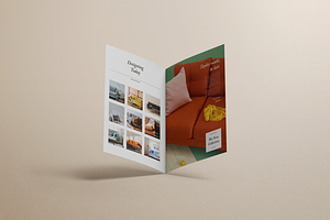 A4 Bifold Brochure Mockup Bundle 51