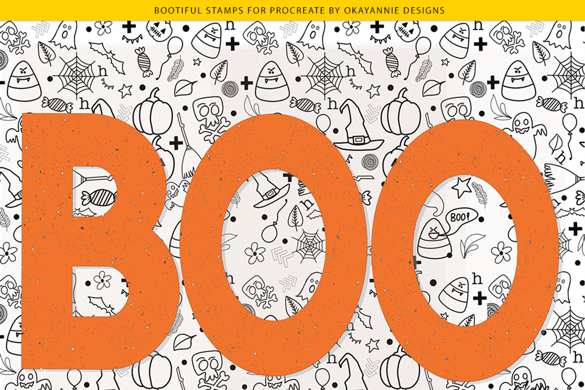 Happy Halloween Procreate Bundle, a Brush Add-On by OkayAnnie Designs (Photo 4 of 18)