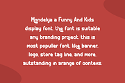 Mondelya - Funny Font, a Sans Serif Font by Iqsiart Studio (Thumbnail 2 of 7)