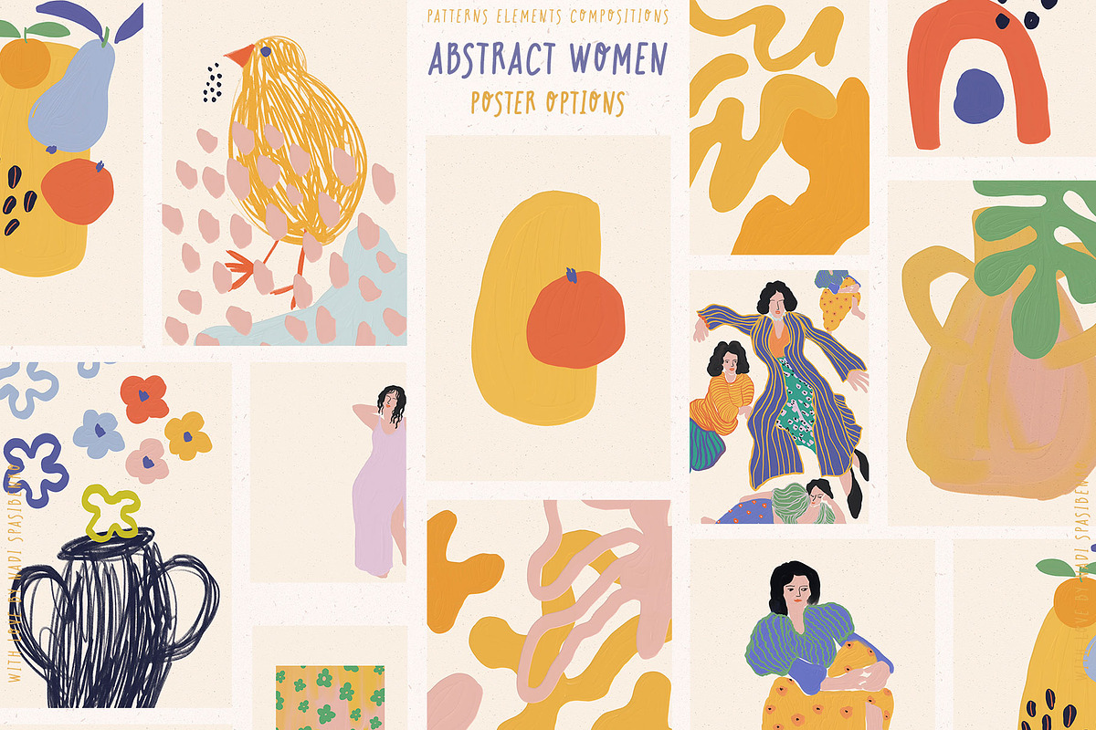 WOMAN & ABSTRACT, a Person Illustration by nadispasibenko (Photo 13 of 15)