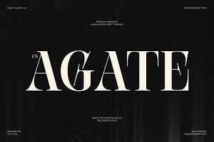 CS Agate – Modern Serif Font, a Serif Font by Craft Supply Co.