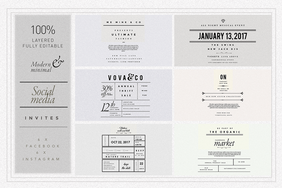 170 + SocialMedia ultimate Bundle, a Social Media Template by Vova (Photo 4 of 15)