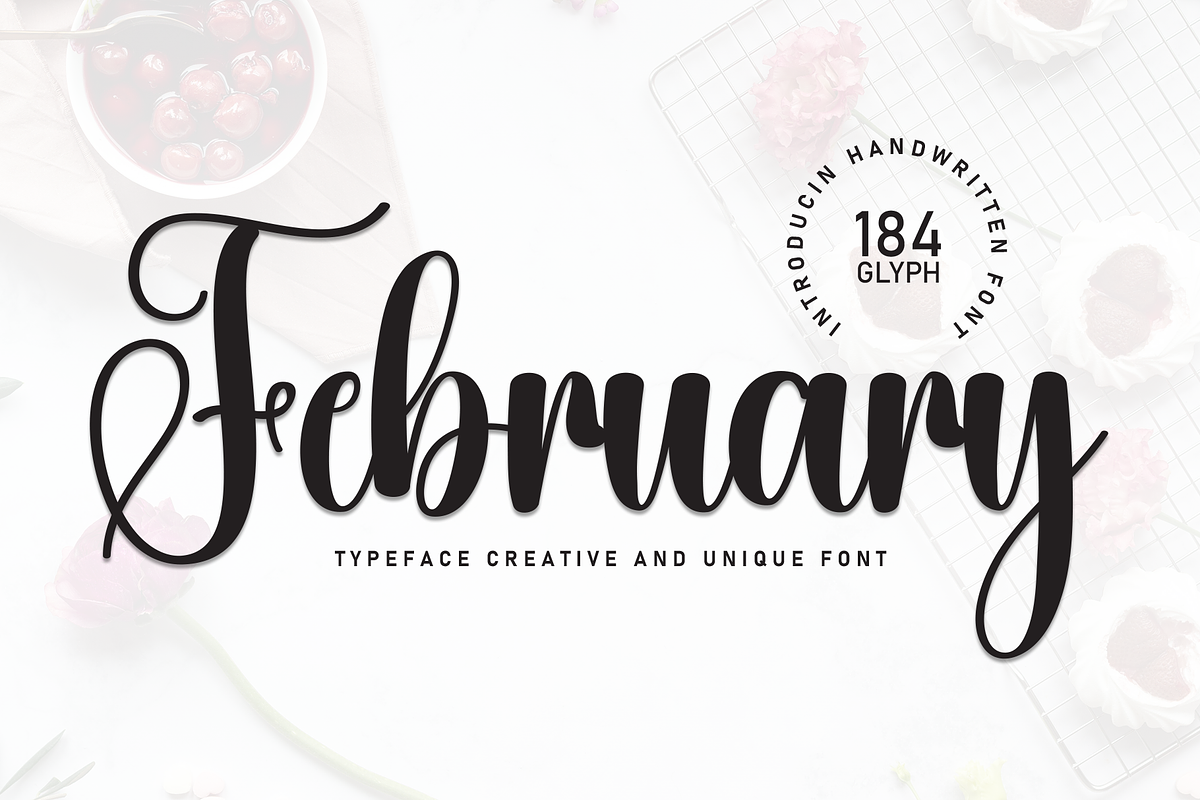 February | Script Font, a Handwritten Font by Scratchones (Photo 1 of 8)