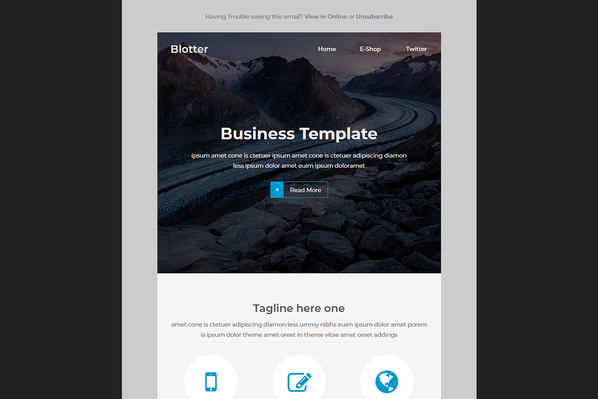 Blotter - Responsive email template, an Email Template by QuickArtisan (Photo 2 of 4)