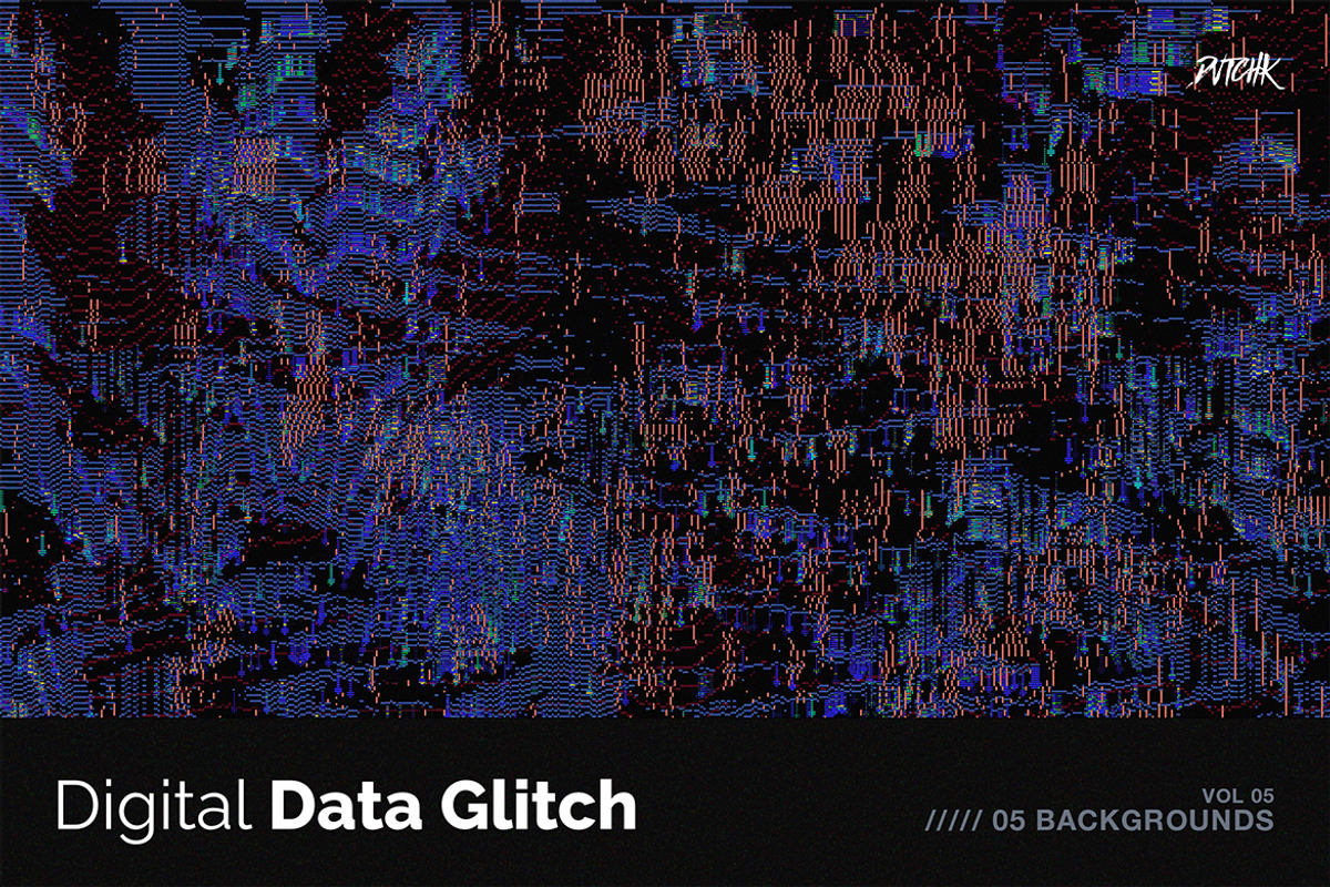 Digital Data Glitch V05, a Background Graphic by dvtchk (Photo 2 of 5)