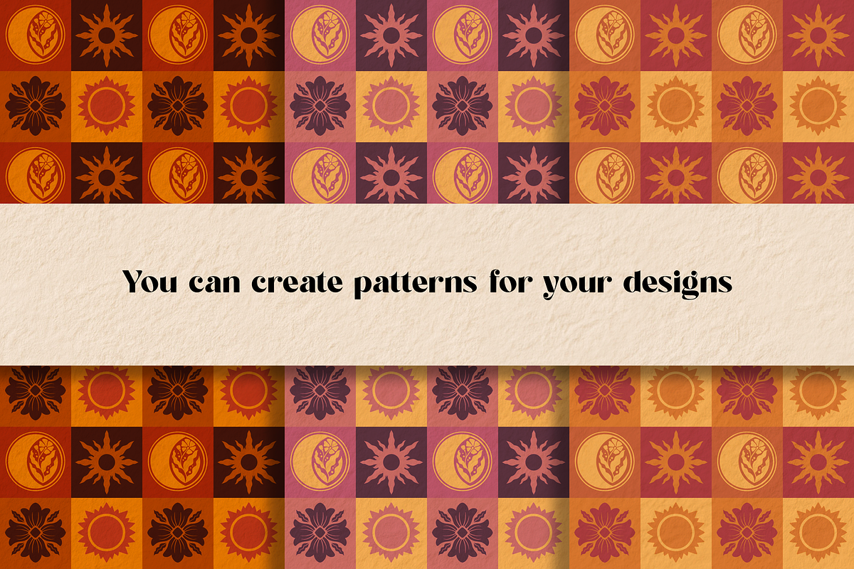 Boho Folk Procreate Stamps - Brushes, a Brush Add-On by Moon House Shop (Photo 3 of 7)
