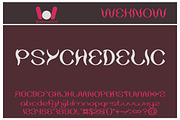 psychedelic font, a Font by weknow (Thumbnail 1 of 5)