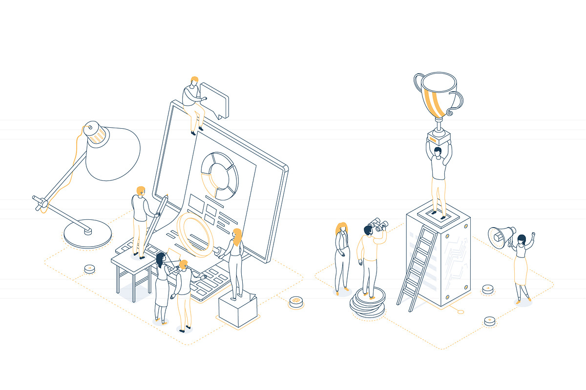 Business Isometric Illustrations, an iPhone Mockup by Boyko Pictures (Photo 10 of 14)