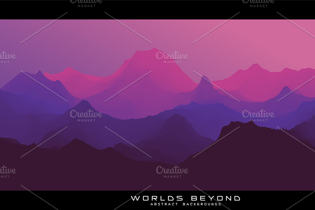 Worlds Beyond 6 Backgrounds, an Illustration by GarryKillian (Photo 4 of 7)