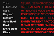 Kycron - Futuristic Sans Font Family, a Sans Serif Font by Sekyra Lab (Thumbnail 6 of 13)