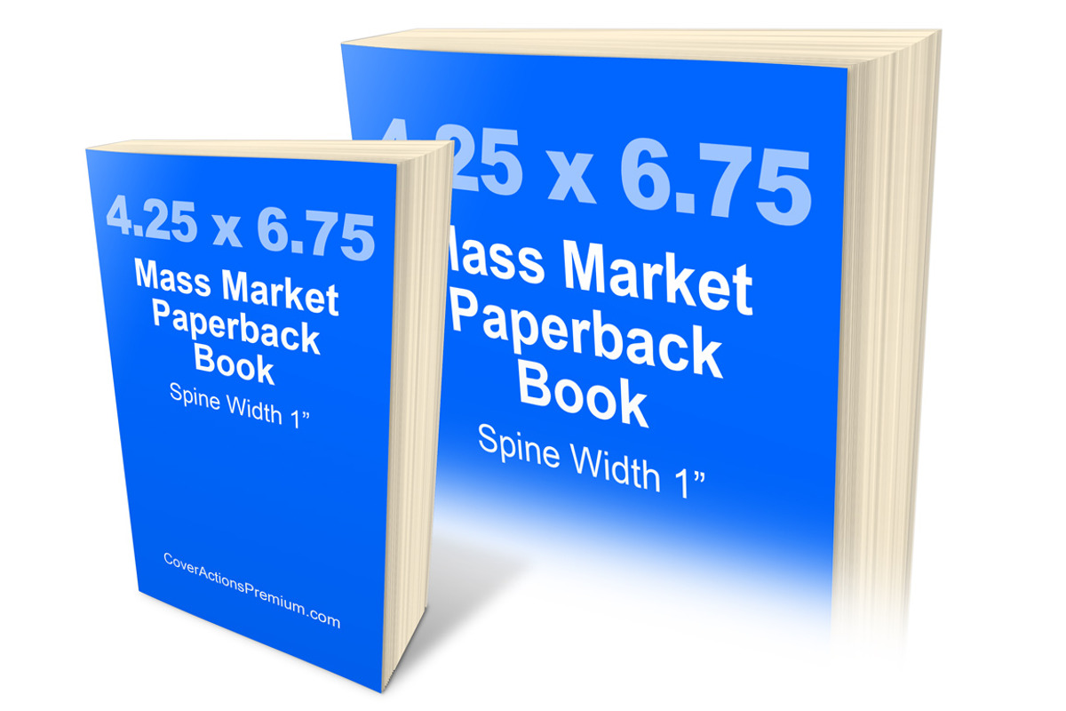Mass Market Paperback Book Mockups, a Print Template by Cover Actions Premium (Photo 4 of 6)