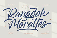 Rangdak Morattes Bold Brush Type