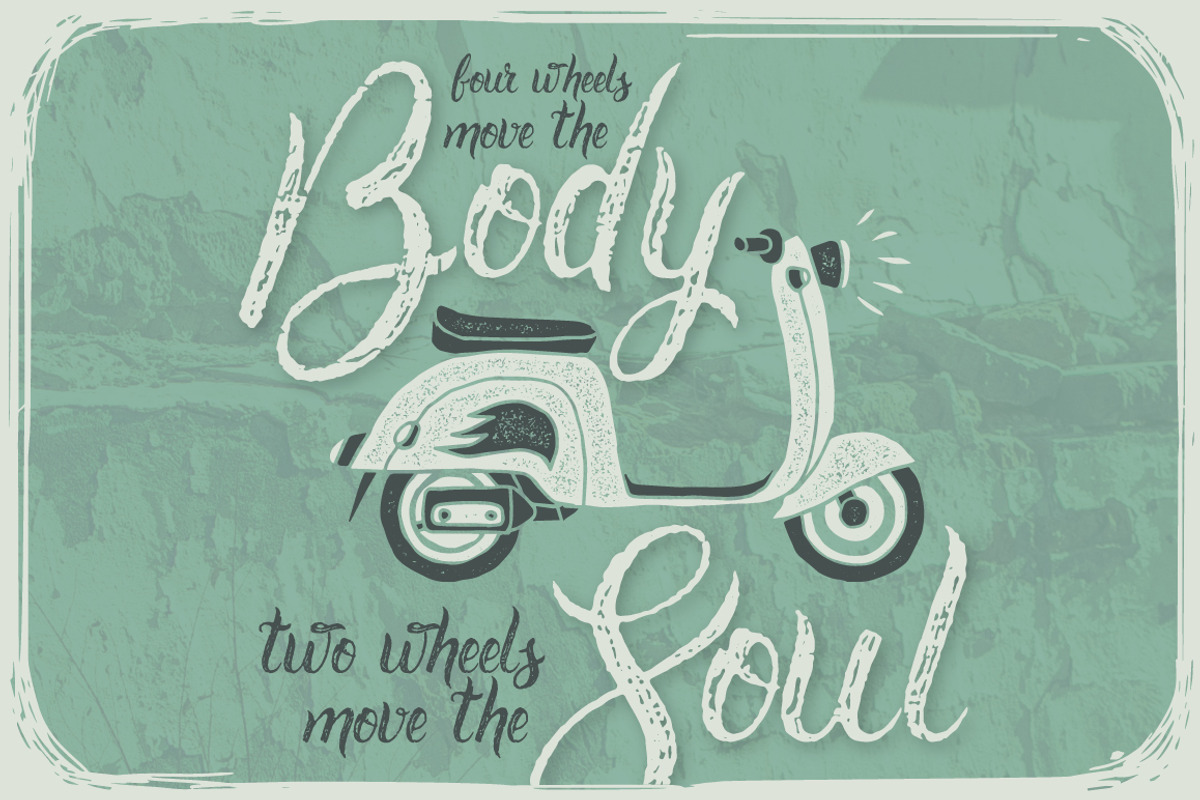 Rusted brushpen script + bonus preview 2