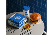 Fast Food Branding Scene Mockup, a Packaging Mockup by Mockthethics. (Thumbnail 3 of 13)