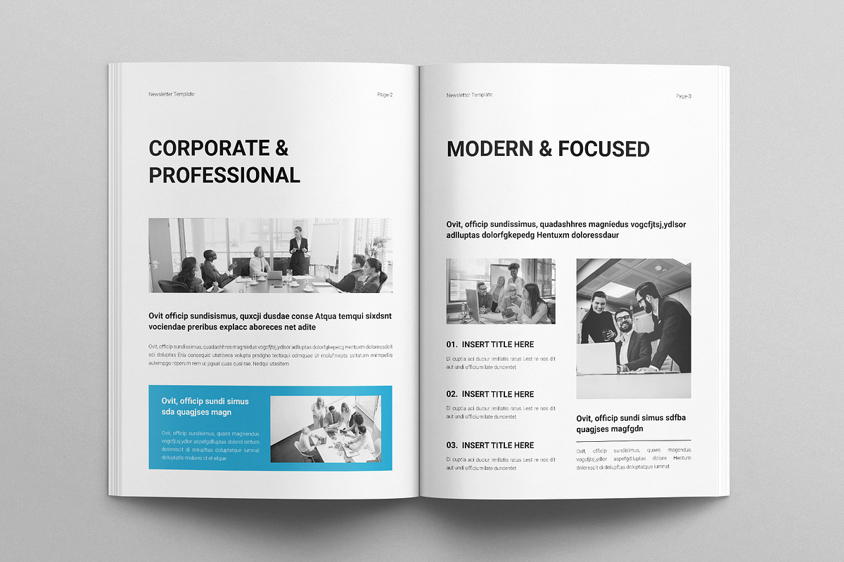 Newsletter Template, a Brochure Template by E-Type (Photo 2 of 7)