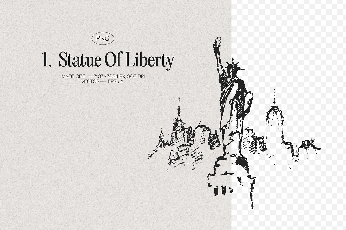 Sketches of The New York City, a Work Illustration by TheMountBirdStudio (Photo 2 of 5)
