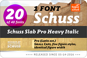 SchussSlabProHeavyIta No.20 (1 Font), a Slab Serif Font by typic schuss (Thumbnail 2 of 6)