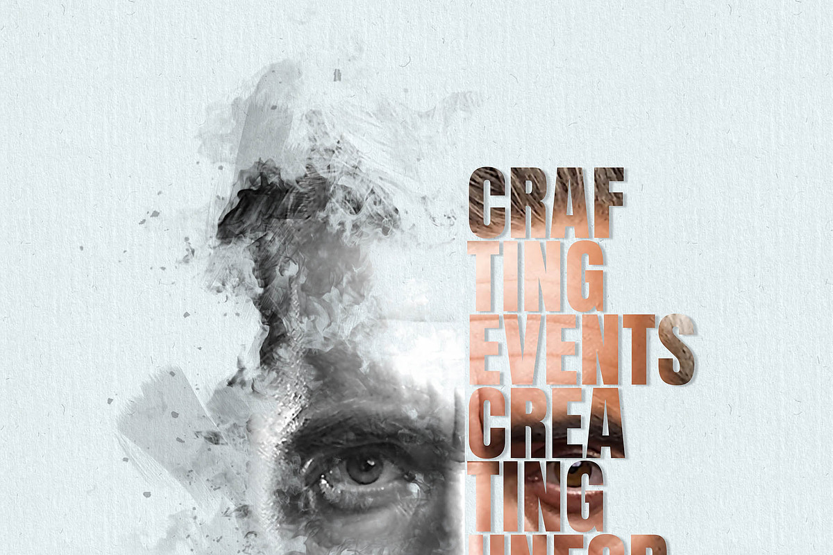 Typography Portrait Text Effect