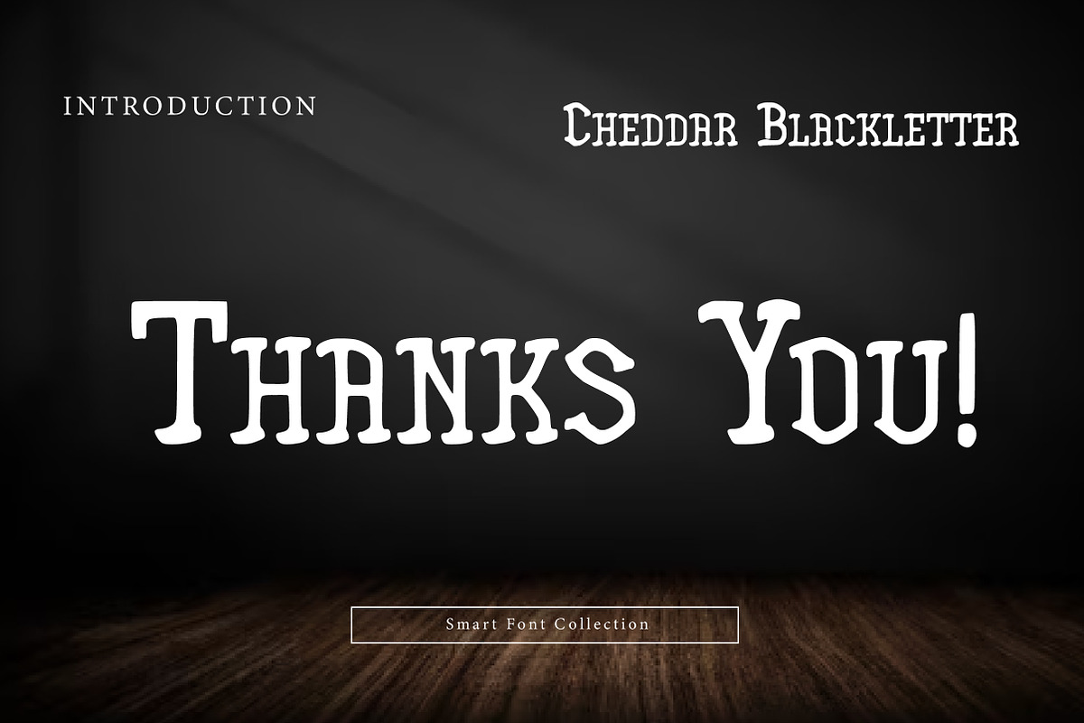 Cheddar Blackletter, a Blackletter Font by Wow Magic (Photo 3 of 3)