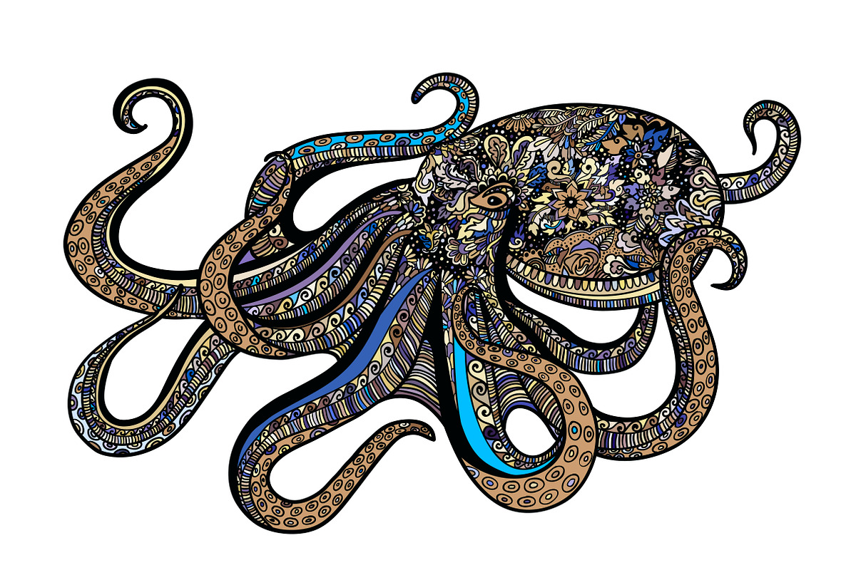 Animals in zentangle doodle style, an Illustration by Tierre3012 (Photo 20 of 23)