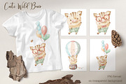 Cute woodland animals clipart., an Animal Illustration by Yuliya Art (Thumbnail 10 of 19)