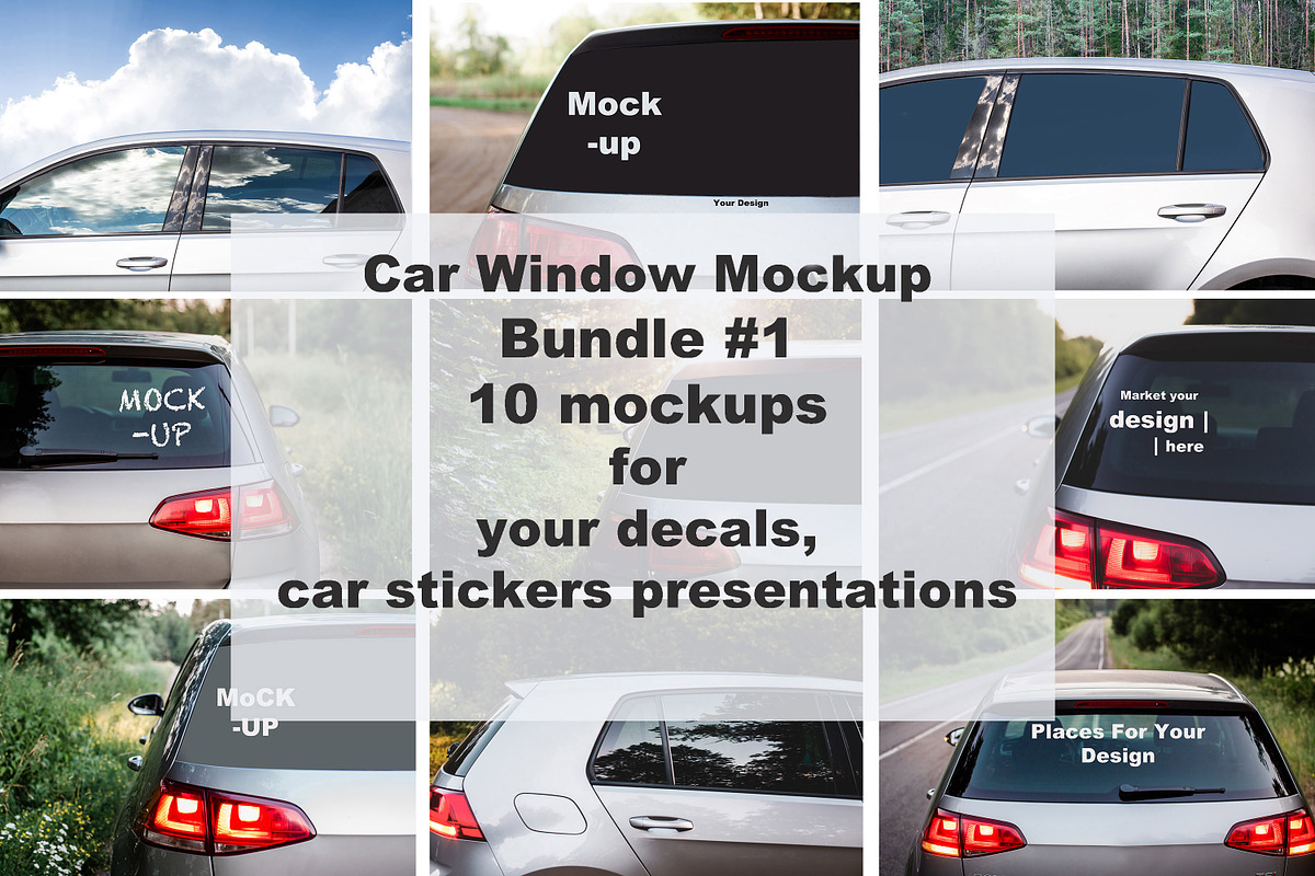 Car window Mockup Car amazing decal, a Templates & Theme by VetalStock (Photo 1 of 2)
