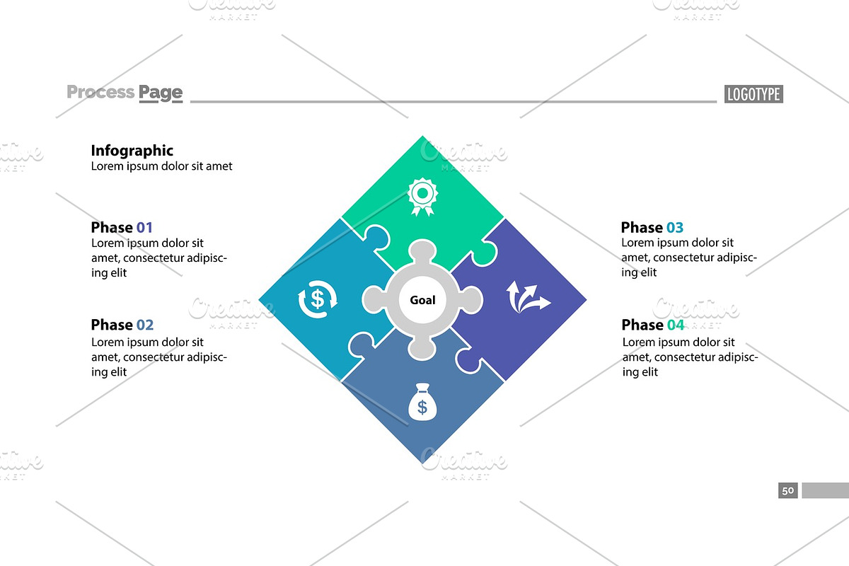 Four Elements Slide Template, a Texture Graphic by SurfsUpVector