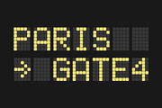 Terminal Airport Font With Icons, an Object Graphic by Black White Mouse Design (Thumbnail 3 of 3)