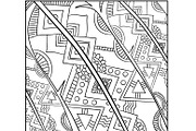 Aztecs, Mayas & Incas Coloring Pages, a Seasonal Illustration by Sourcedigi (Thumbnail 5 of 6)