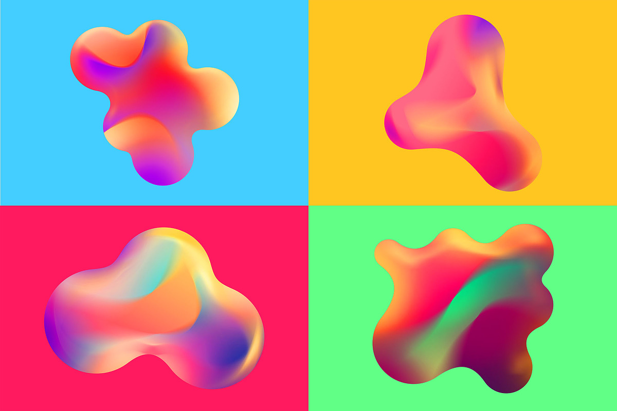CLASH | Vibrant Shapes & Gradients, a Texture Graphic by CUDOS (Photo 6 of 28)