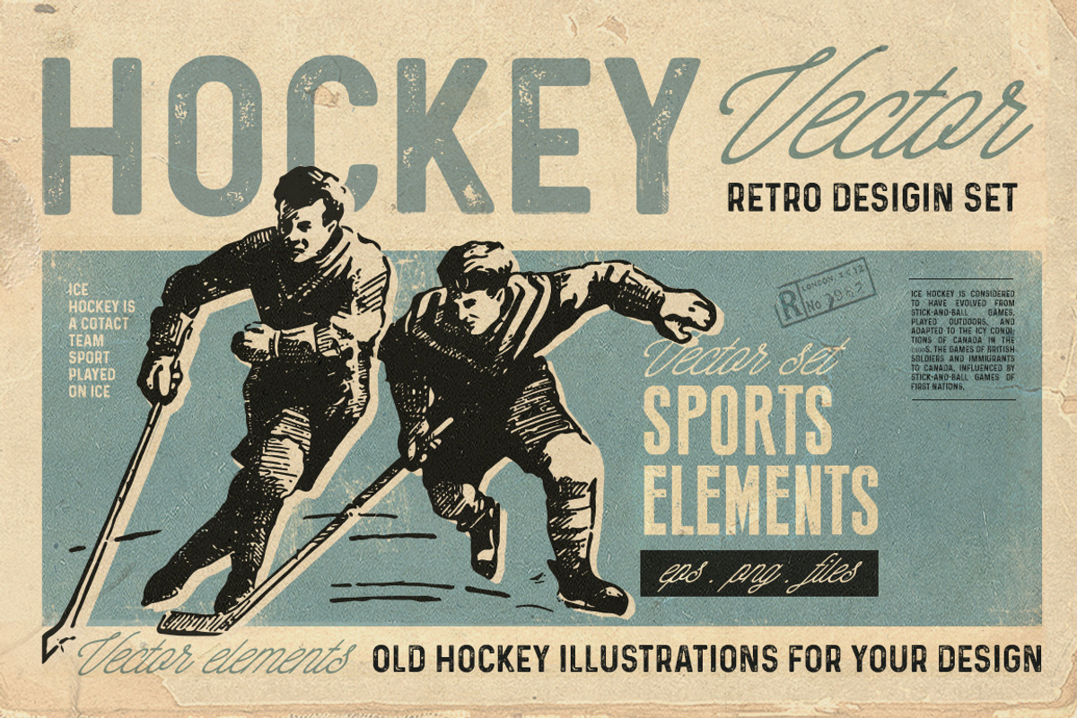 Retro hockey, an Illustration by Retro Machine (Photo 1 of 7)