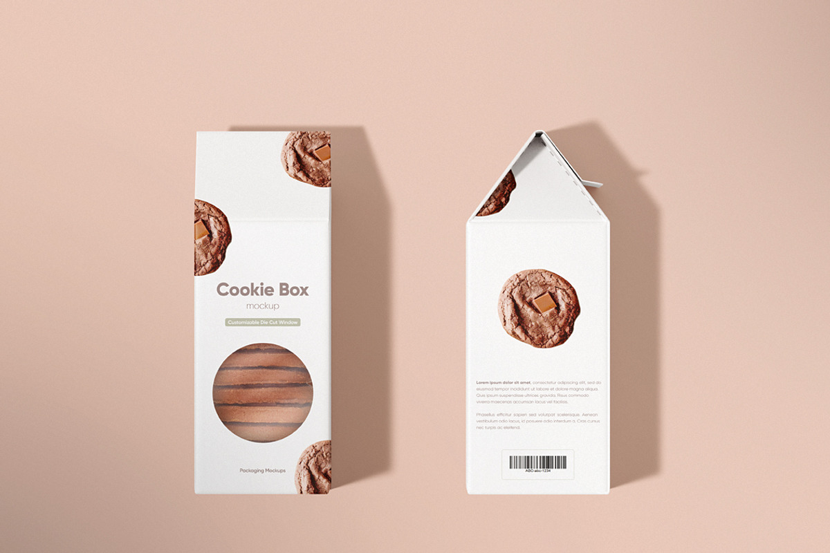 Cookie Box Mockup, a Packaging Mockup by WebAndCat (Photo 6 of 10)