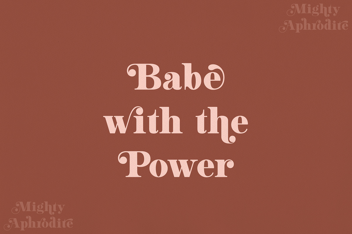 Mighty Aphrodite // A Classy Serif preview 2
