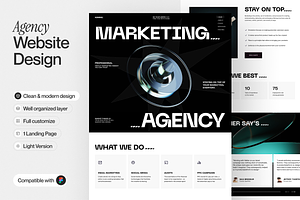 Marketing Agency Landing Page, a Templates & Theme by sajon.co